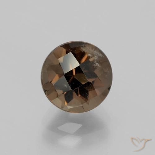 2.09ct Natural Hickory Brown Quartzo Fumê, Redondo, VS-SI