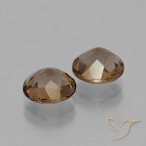Pedras preciosas de Quartzo Fumê Marrom Quente natural de 3.03 ct, Redondo, VVS-VS