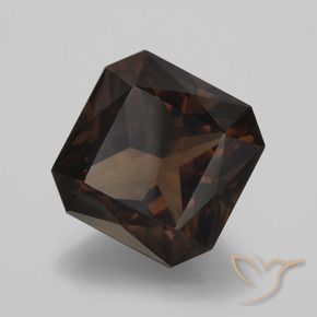 Quartzo Fumê Castanho Canela Profundo Natural 10.44ct, Corte Octógono / Esmeralda, VVS
