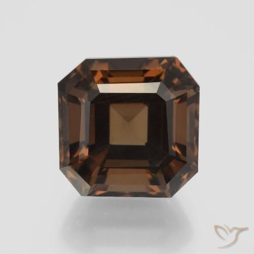 5.60ct Natural Castanho médio Quartzo Fumê, Corte Esmeralda, VVS-VS