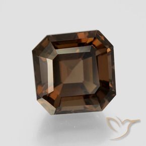 Quartzo Fumê Castanho médio Natural 5.60ct, Corte Octógono / Esmeralda, VVS-VS