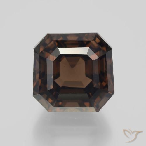 8.85ct Natural Hickory Brown Quartzo Fumê, Corte Esmeralda, VVS