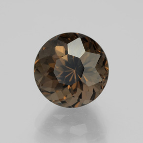 Quartzo Fumê Umber Brown Natural 3.62ct, Corte Redondo, VVS-VS