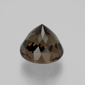 Quartzo Fumê Umber Brown Natural 3.62ct, Corte Redondo, VVS-VS