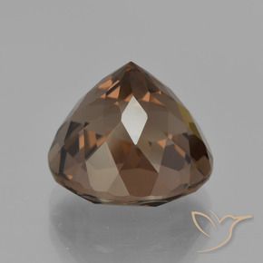Quartzo Fumê Castanho médio Natural 6.63ct, Redondo, VVS