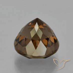 Quartzo Fumê Castanho médio Natural 6.02ct, Redondo, VVS