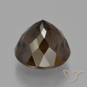 Quartzo Fumê Umber Brown Natural 7.27ct, Redondo, VVS-VS