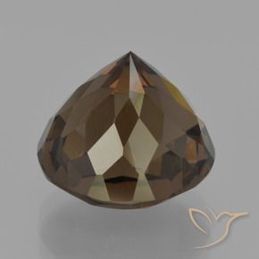 Quartzo Fumê Marrom escuro Natural 8.77ct, Redondo, VVS