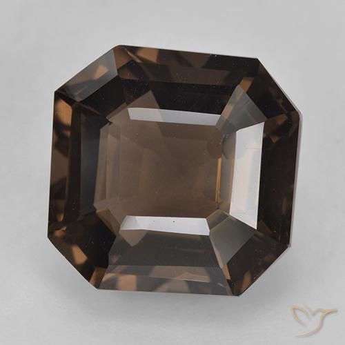 8.33ct Natural Hickory Brown Quartzo Fumê, Corte Esmeralda, VVS