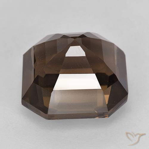 Quartzo Fumê Hickory Brown Natural 8.33ct, Corte Octógono / Esmeralda, VVS