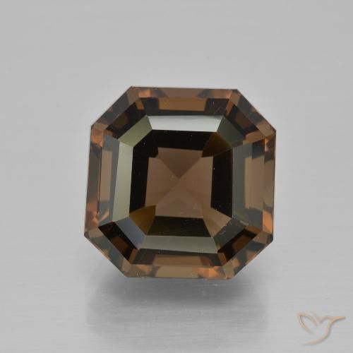 9.54ct Natural Castanho médio Quartzo Fumê, Corte Esmeralda, VVS