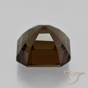 Quartzo Fumê Hickory Brown Natural 12.10ct, Corte Octógono / Esmeralda, VVS