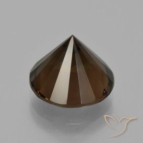 Quartzo Fumê Hickory Brown Natural 5.78ct, Redondo, VVS