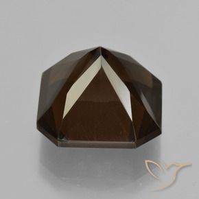 Quartzo Fumê Marrom Natural 11.02ct, Corte Octógono / Esmeralda, VVS-VS