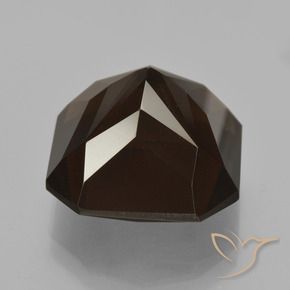 Quartzo Fumê Marrom Chocolate Profundo Natural 12.51ct, Corte Octógono / Esmeralda, VVS