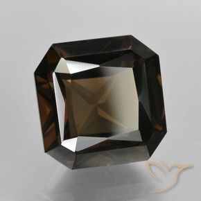 Quartzo Fumê Azul escuro Natural 6.35ct, Corte Octógono / Esmeralda, VVS