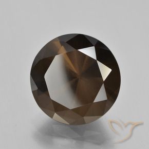 Quartzo Fumê Umber Brown Natural 9.41ct, Redondo, VS