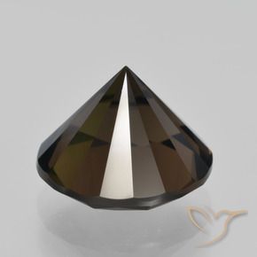 Quartzo Fumê Umber Brown Natural 5.53ct, Redondo, VVS