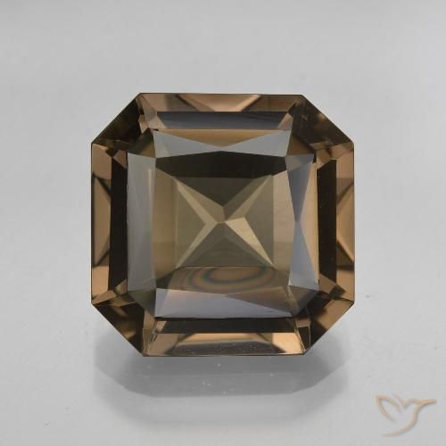 8.22ct Natural Umber Brown Quartzo Fumê, Corte Esmeralda, VVS