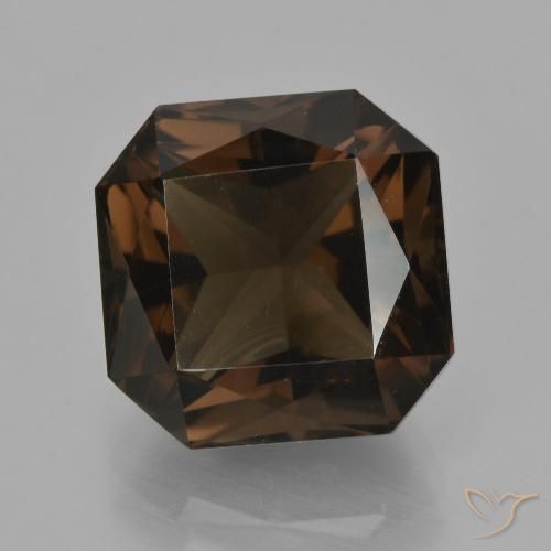 8.37ct Natural Castanho médio Quartzo Fumê, Corte Esmeralda, VVS