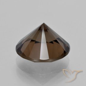 Quartzo Fumê Hickory Brown Natural 5.85ct, Redondo, VVS
