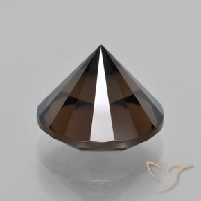 Quartzo Fumê Marrom avermelhado Natural 6.99ct, Redondo, VVS