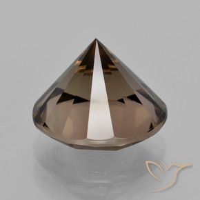 Quartzo Fumê Castanho médio Natural 7.57ct, Redondo, VVS