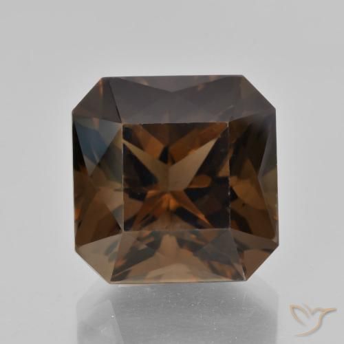 10.01ct Natural Hickory Brown Quartzo Fumê, Corte Esmeralda, VVS