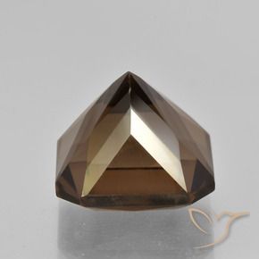 Quartzo Fumê Hickory Brown Natural 10.01ct, Corte Octógono / Esmeralda, VVS