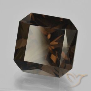 Quartzo Fumê Umber Brown Natural 10.15ct, Corte Octógono / Esmeralda, VVS-VS