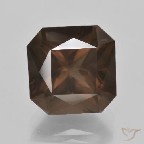 7.50ct Natural Castanho médio Quartzo Fumê, Corte Esmeralda, VS