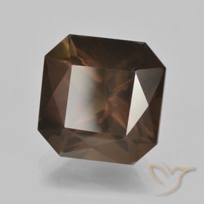 Quartzo Fumê Castanho médio Natural 7.50ct, Corte Octógono / Esmeralda, VS