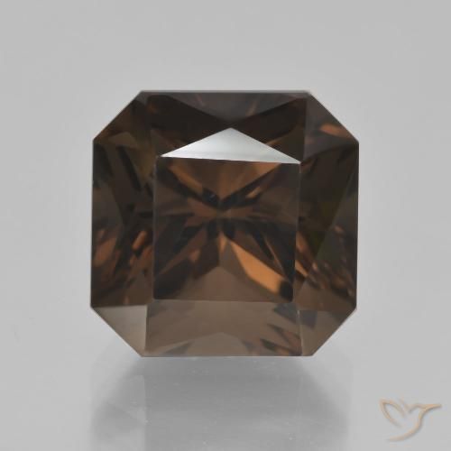 8.07ct Natural Azul escuro Quartzo Fumê, Corte Esmeralda, VVS