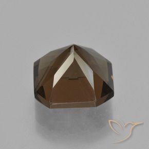 Quartzo Fumê Umber Brown Natural 5.46ct, Corte Octógono / Esmeralda, VVS-VS