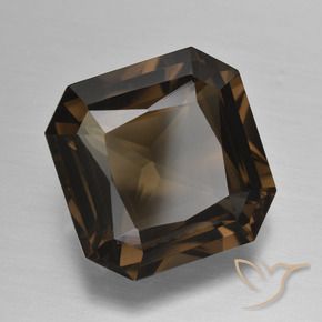 Quartzo Fumê Castanho médio Natural 11.64ct, Corte Octógono / Esmeralda, VVS-VS