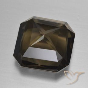 Quartzo Fumê Castanho médio Natural 11.64ct, Corte Octógono / Esmeralda, VVS-VS