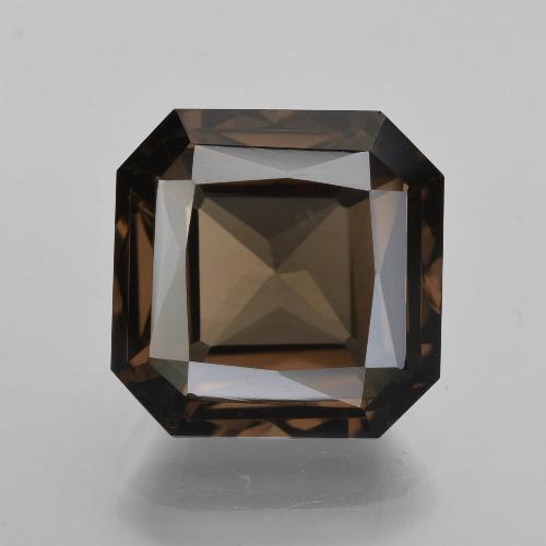 Quartzo Fumê Marrom escuro Natural 7.19ct, Corte Esmeralda, VVS