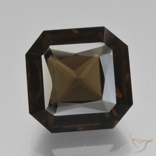 7.81ct Natural Azul escuro Quartzo Fumê, Corte Esmeralda, VVS