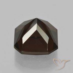 Quartzo Fumê Marrom Chocolate Profundo Natural 8.35ct, Corte Octógono / Esmeralda, VVS