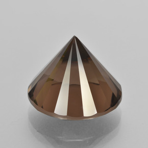 Quartzo Fumê Marrom Natural 14.09ct, Corte Redondo, VVS