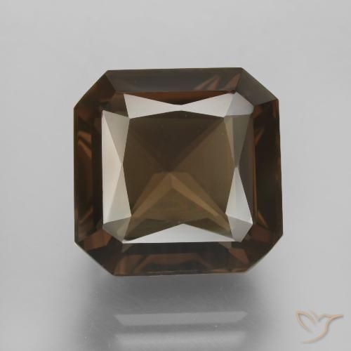 9.55ct Natural Castanho médio Quartzo Fumê, Corte Esmeralda, VVS