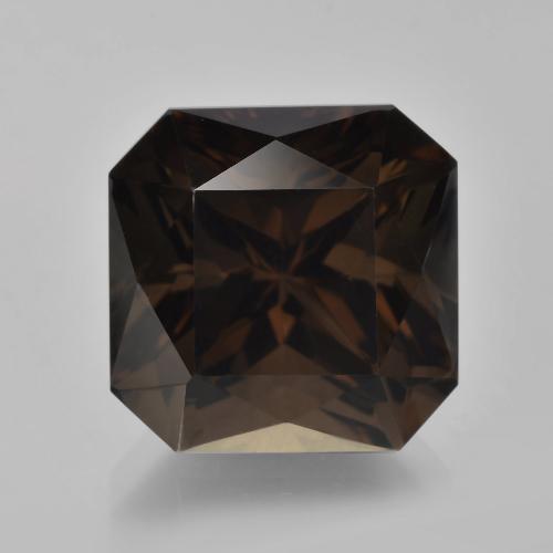Quartzo fumê marrom natural 9,30ct, corte esmeralda, VVS