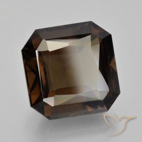 Quartzo Fumê Azul escuro Natural 9.19ct, Corte Octógono / Esmeralda, VVS-VS
