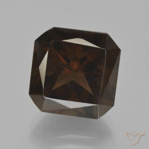 8.80ct Natural Castanho médio Quartzo Fumê, Corte Esmeralda, VS