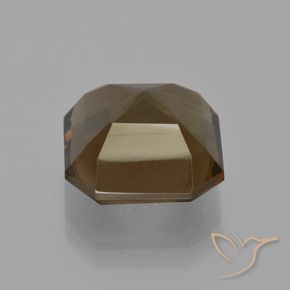 Quartzo Fumê Castanho médio-escuro Natural 7.15ct, Corte Octógono / Esmeralda, VVS-VS