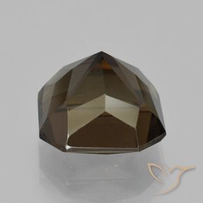 Quartzo Fumê Marrom avermelhado Natural 5.51ct, Corte Octógono / Esmeralda, VVS-VS