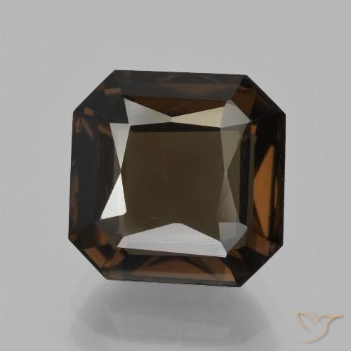 5.07ct Natural Castanho médio Quartzo Fumê, Corte Esmeralda, VS