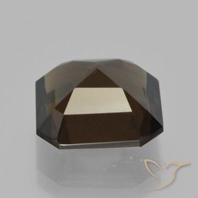 Quartzo Fumê Hickory Brown Natural 5.33ct, Corte Octógono / Esmeralda, VS
