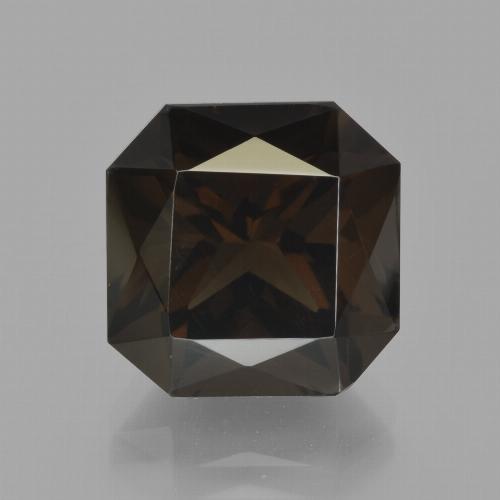 Quartzo Fumê Marrom Natural 8.94ct, Corte Esmeralda, VVS-VS