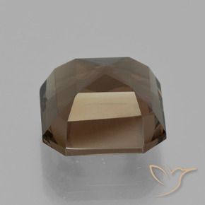 Quartzo Fumê Marrom Natural 7.63ct, Corte Octógono / Esmeralda, VS